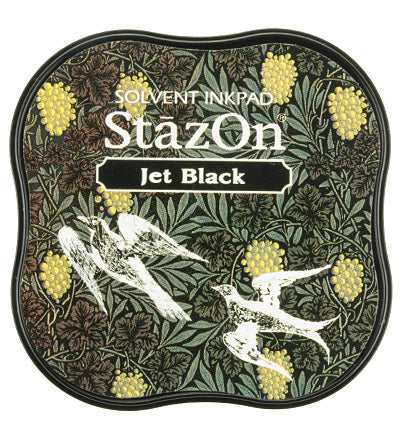 Jet Black StazOn Ink Pad - Downland Crafts