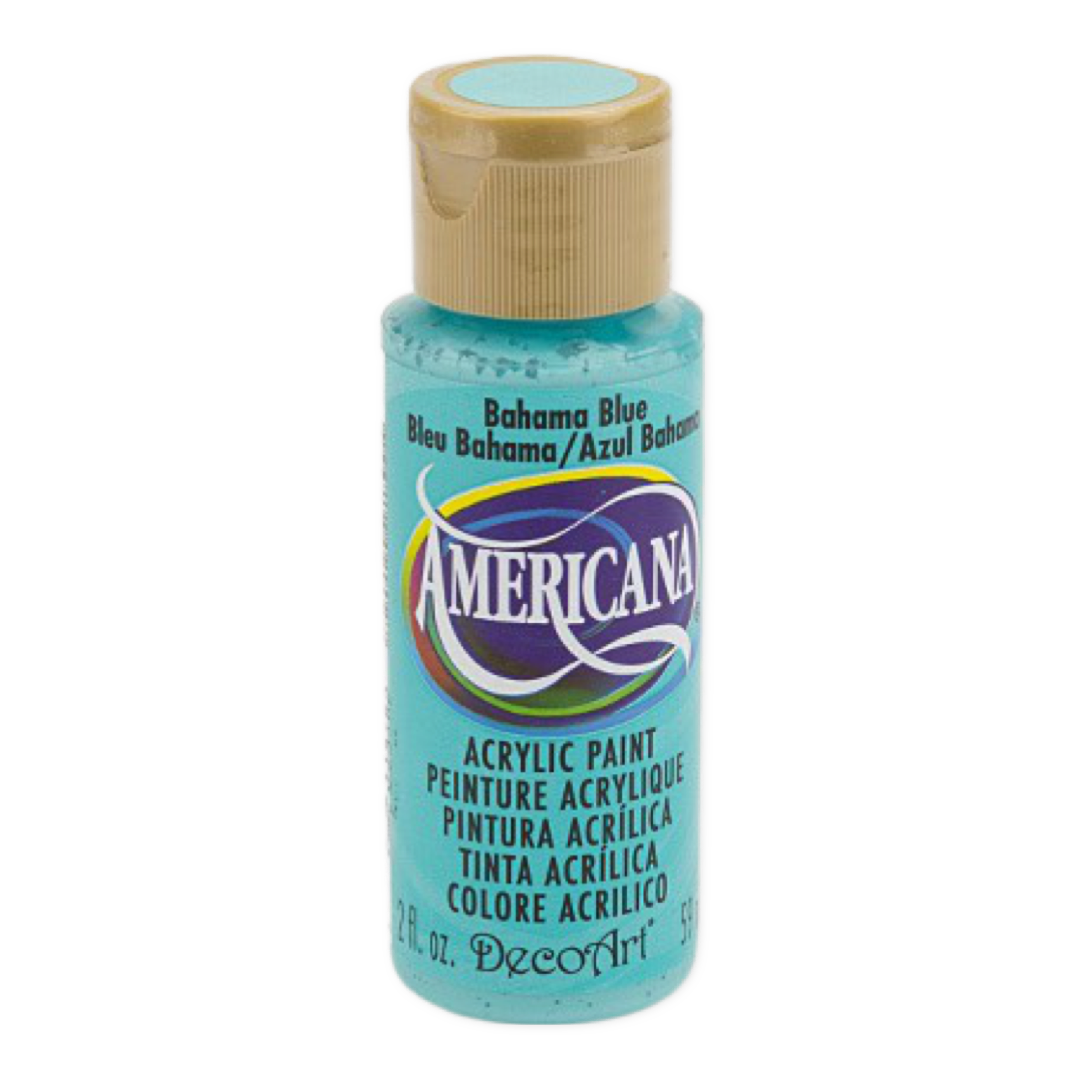 Bahama Blue Color Acrylic Paint Decoart Americana 59 Ml 2 Fluid