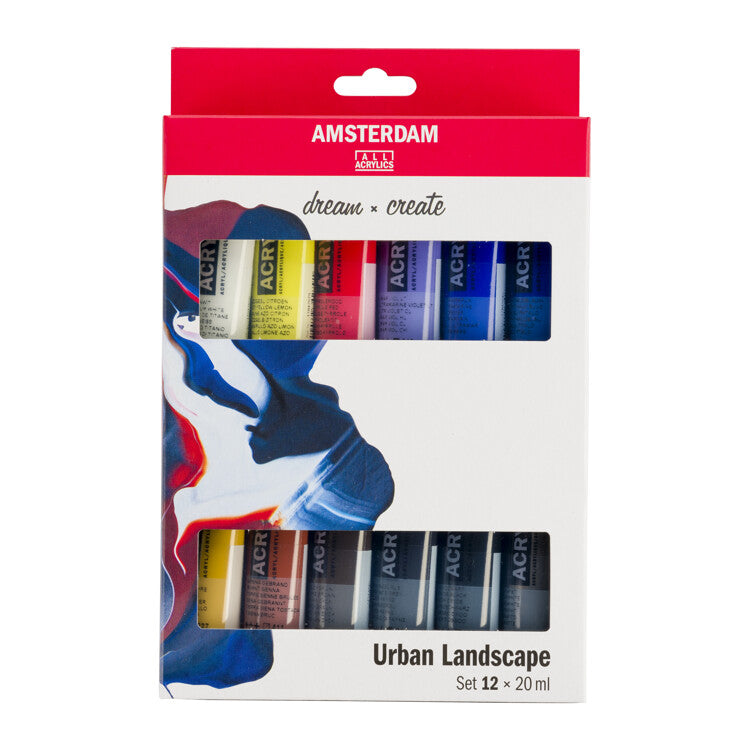 Amsterdam Standard Acrlyfarben 12 x 20 ml - Urban Landscape